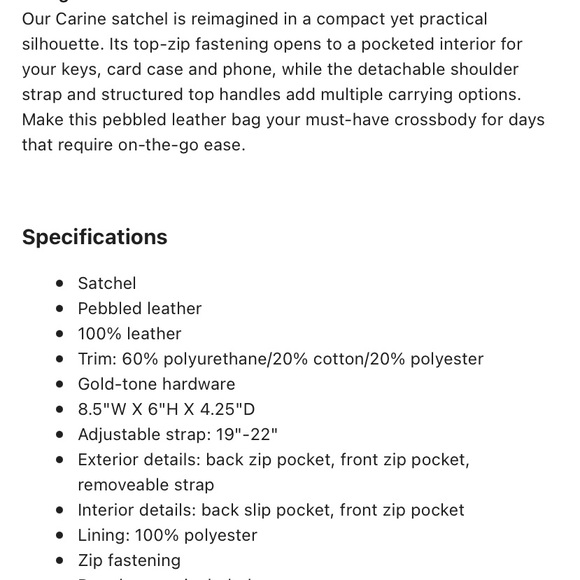 💯 Michael Kors Carine extra small crossbody - Picture 6 of 11